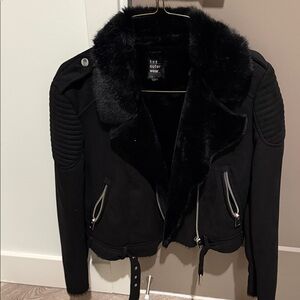 Zara suede moto jacket